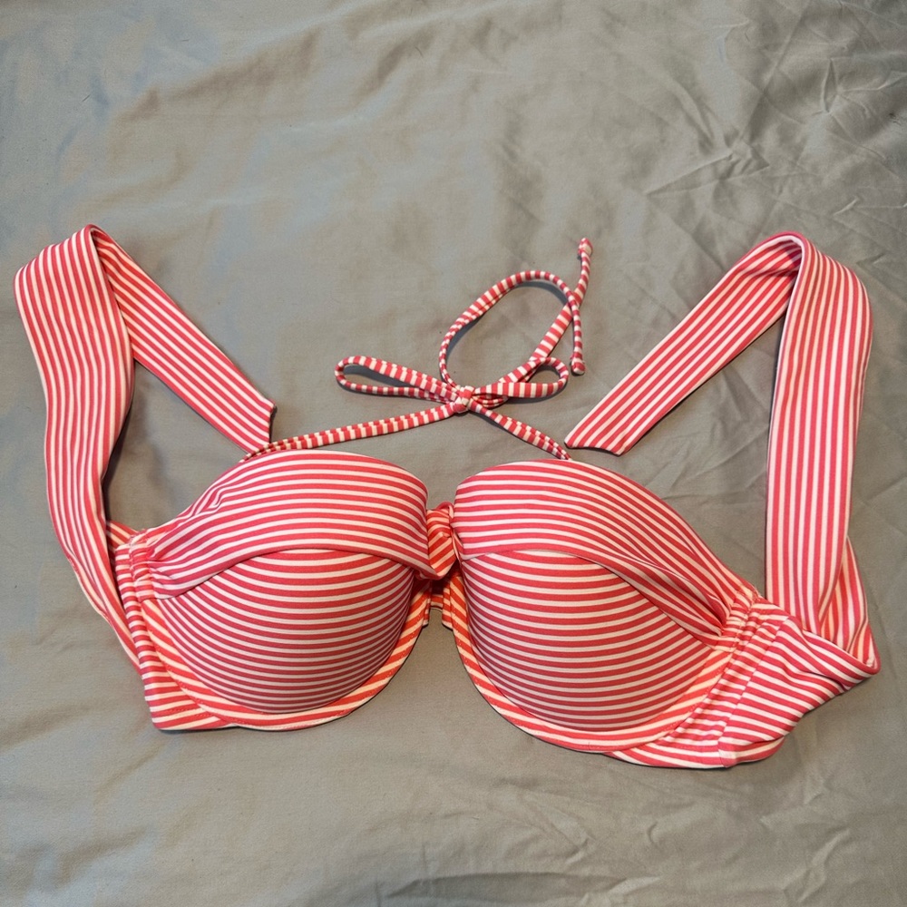 Aerie molded cup push up bikini bandeau top 36D